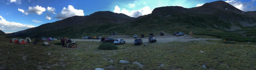 The campground at Kite Lake in Colorado