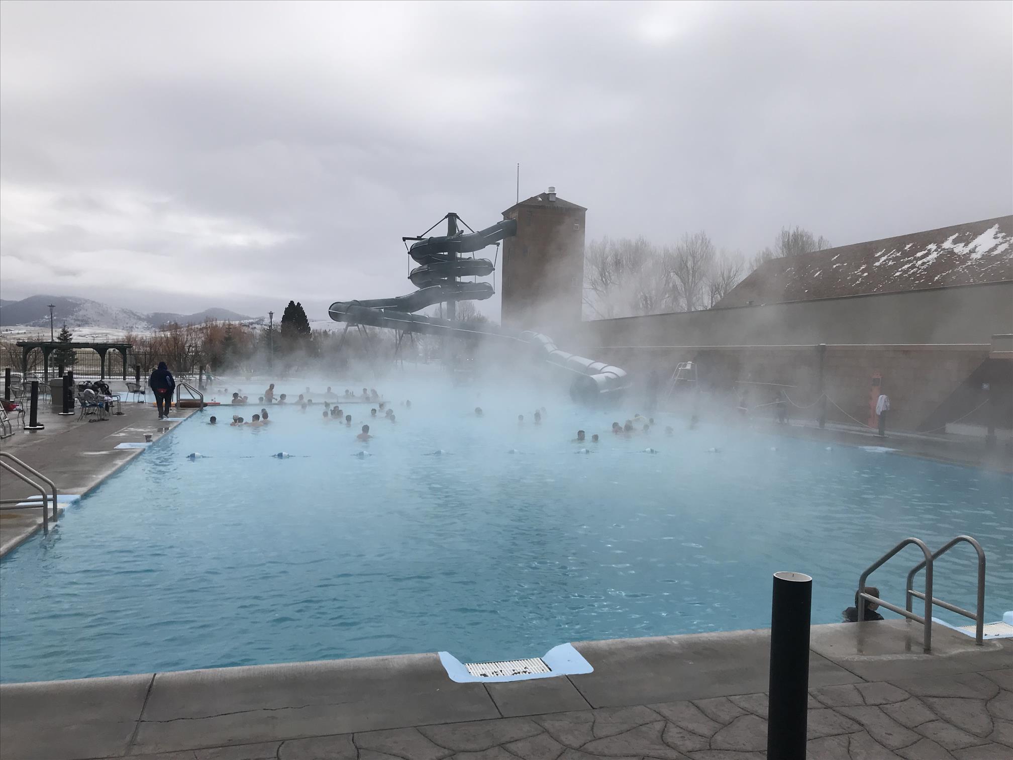 Steamy Pool at Fairmont