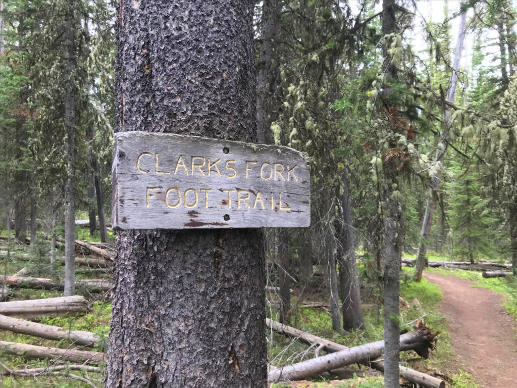 Clarks Fork Foot Trail Beaten Path hiking in Montana