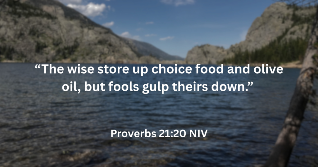 Save for later, ghostwriter Scott Sery explains Proverbs 21:20