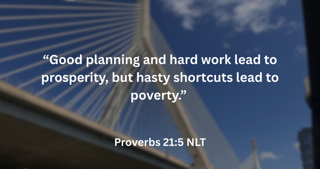 Proverbs 21:5 develop a good plan Scott Sery the ghostwriter explains living prosperously