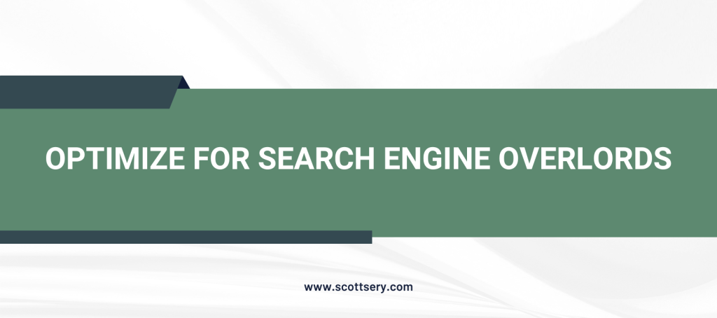 Search engine overlords, Scott Sery doesn't offer SEO services anymore.