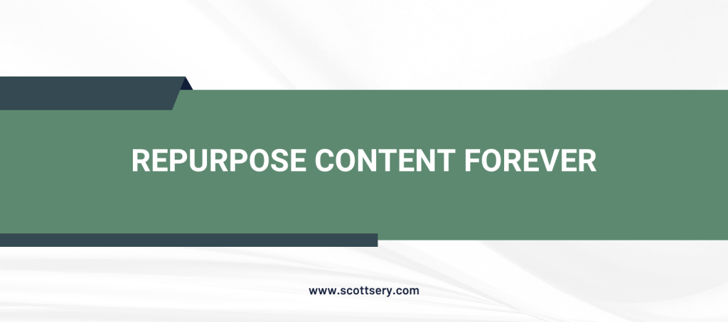 You can use the same content over and over and over and over