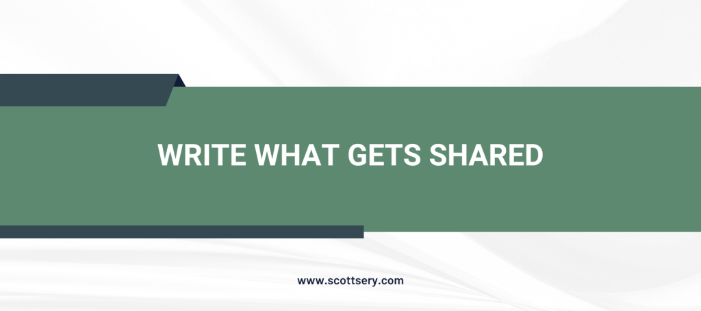Create share-worthy content Scott Sery is a ghostwriter get your book finished