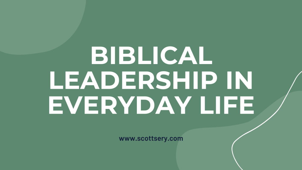 The ghostwriter Scott Sery talks about Biblical leadership